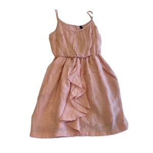Wish Pink Ruffle Spaghetti Strapped Dress LIKE NEW